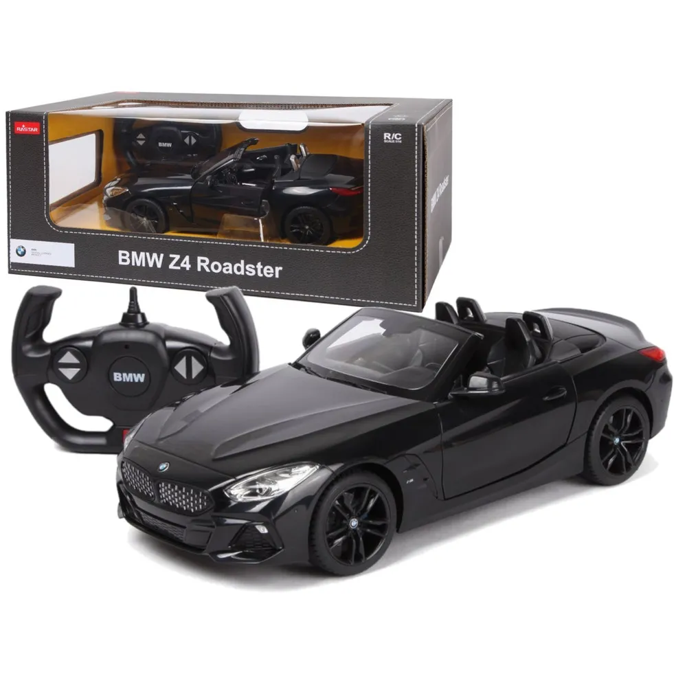 Czarny BMW Z4 Roadster R/C Rastar 1:14 widok z boku
