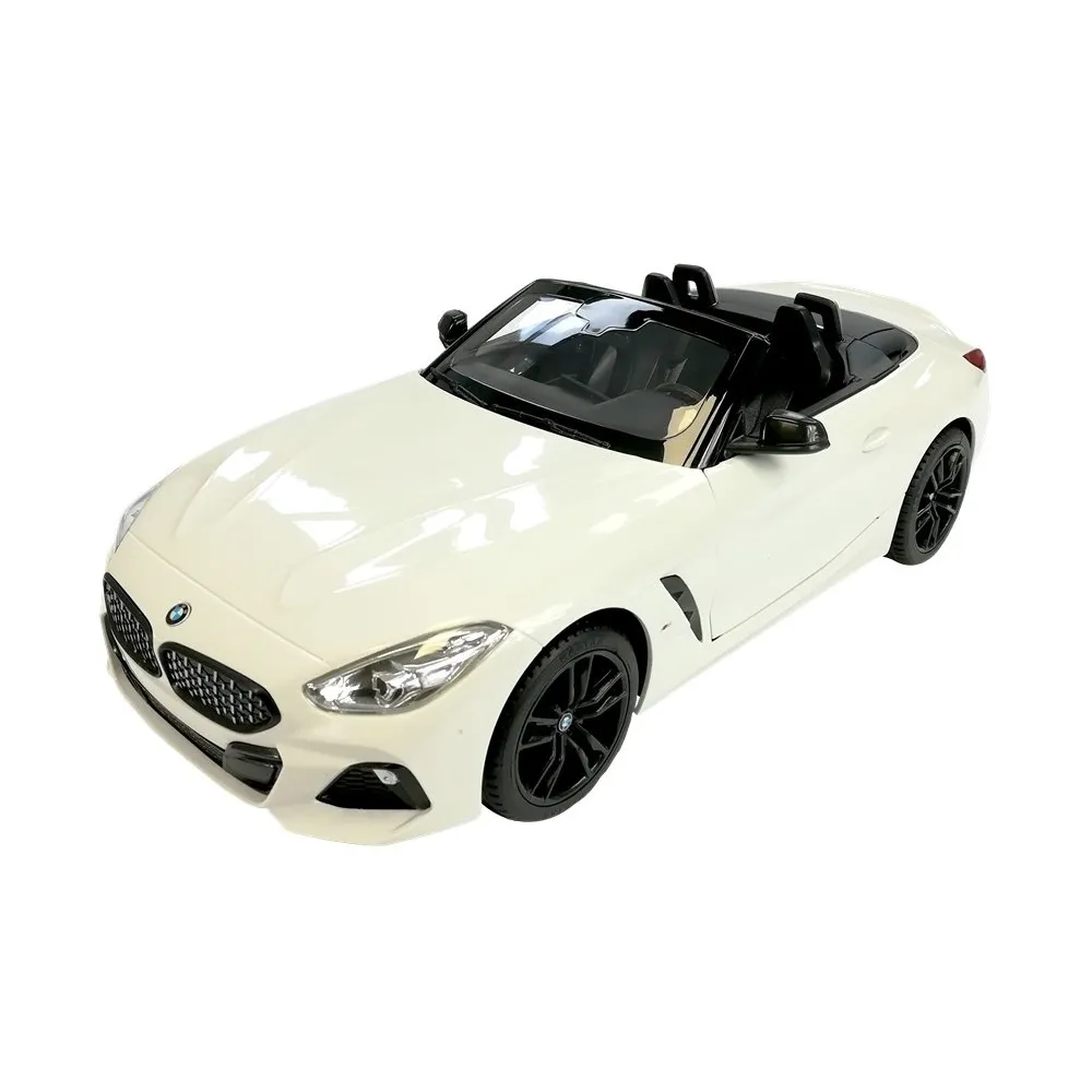 Białe auto R/C BMW Z4 Roadster widok z boku z detalami nadwozia