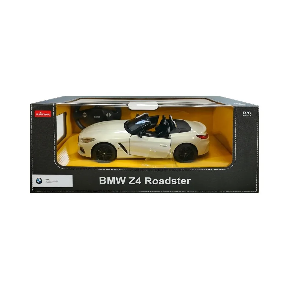 Oryginalny samochód BMW Z4 Roadster Rastar na pilota, bielony lakier