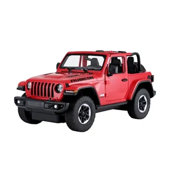 Auto R/C Jeep Wrangler Rubicon 1:14 Rastar Czerwony