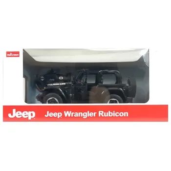 Opakowanie z okienkiem prezentujące Jeepa Wrangler Rubicon R/C czarny