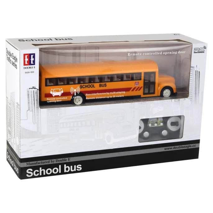 Produkt edukacyjny – zdalnie sterowany autobus szkolny, inspiracja do zabawy