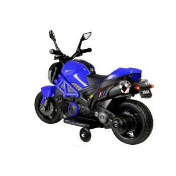 Wytrzymały motor GTM1188 niebieski na akumulator – zbliżenie detali