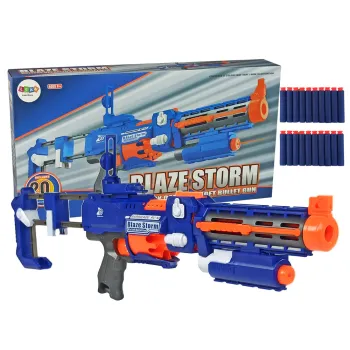 Karabin rolkowy na strzałki piankowe z obrotowym magazynkiem dla dzieci