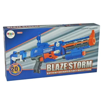 Karabin zabawkowy z piankowymi strzałkami i obrotowym magazynkiem