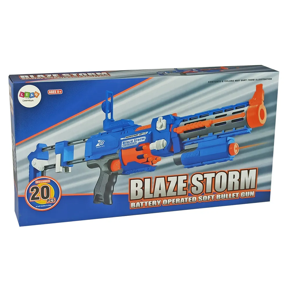 Karabin zabawkowy z piankowymi strzałkami i obrotowym magazynkiem