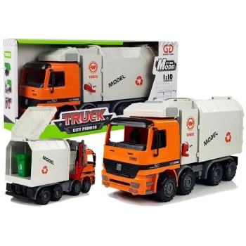 Auto śmieciarka z napędem i koszem na śmieci, zabawka dla dzieci