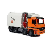 Widok śmieciarki dla dzieci z dobrze odwzorowanymi detalami