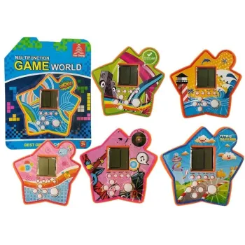 Kieszonkowa gra elektroniczna Tetris Gwiazdka w kolorze pomarańczowym