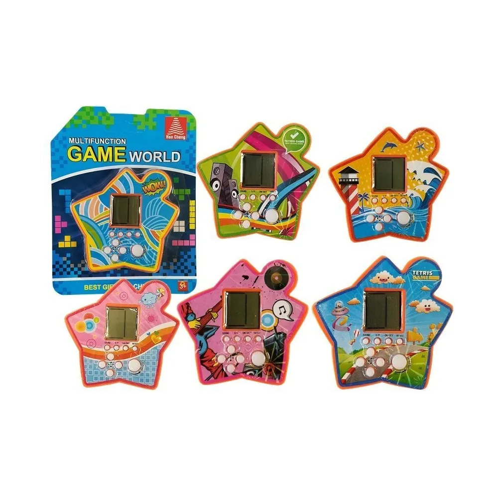 Kieszonkowa gra elektroniczna Tetris Gwiazdka w kolorze pomarańczowym