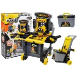 Stolik majsterkowicza 3w1 z wózkiem dla dzieci w zestawie z narzędziami