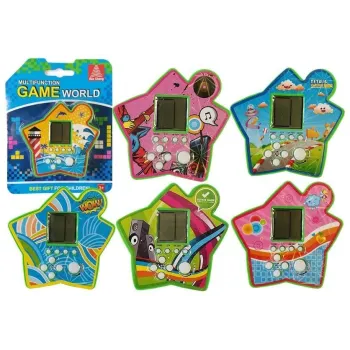 Kieszonkowa gra Tetris w zielonej gwiazdkowej obudowie dla dzieci i dorosłych