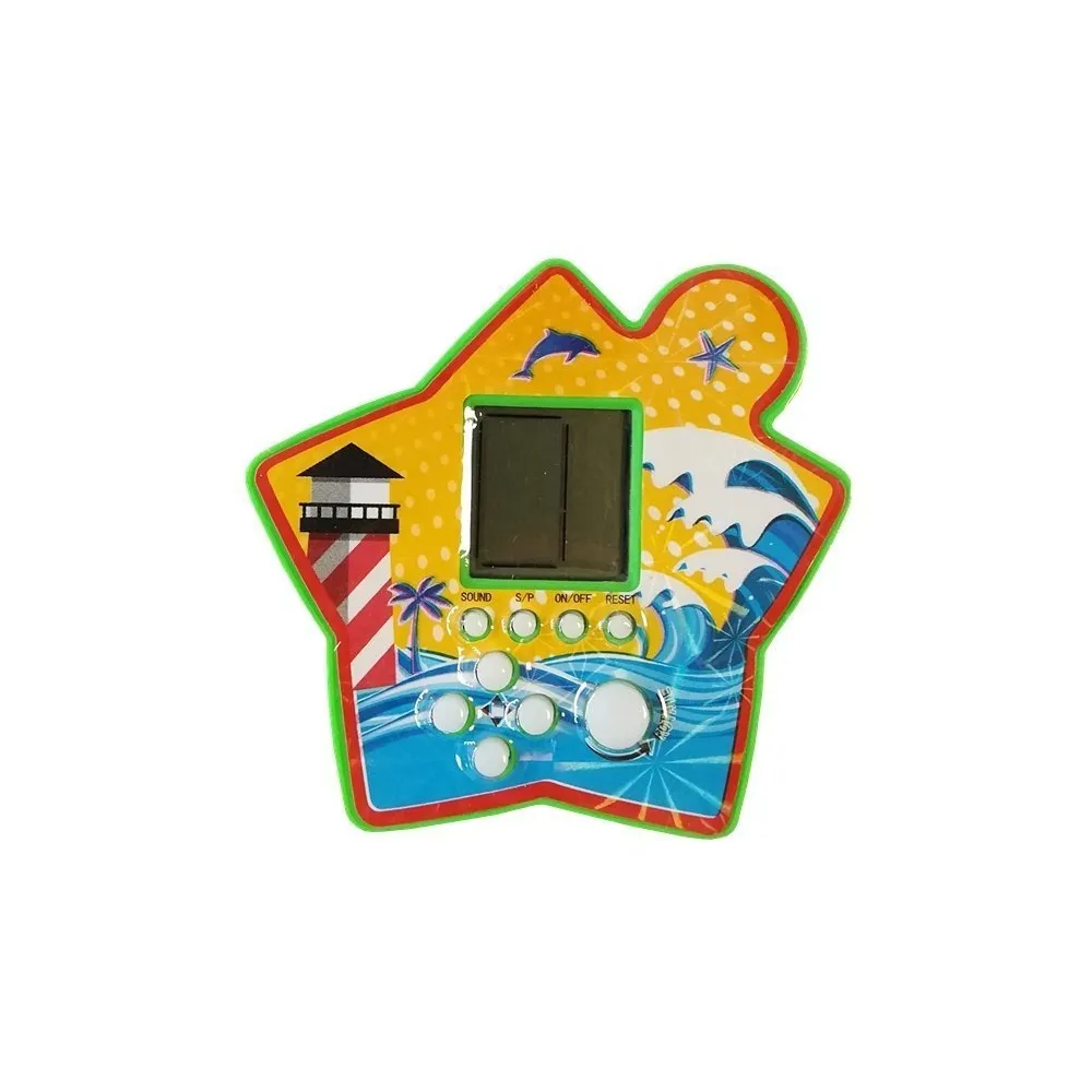 Zielona kieszonkowa Tetris – edukacyjna zabawka dla dzieci od 3 lat