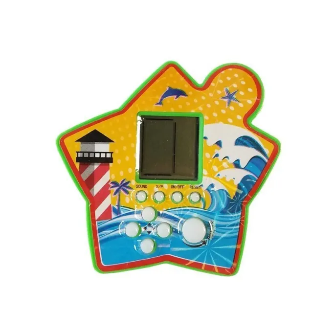 Zielona kieszonkowa Tetris – edukacyjna zabawka dla dzieci od 3 lat