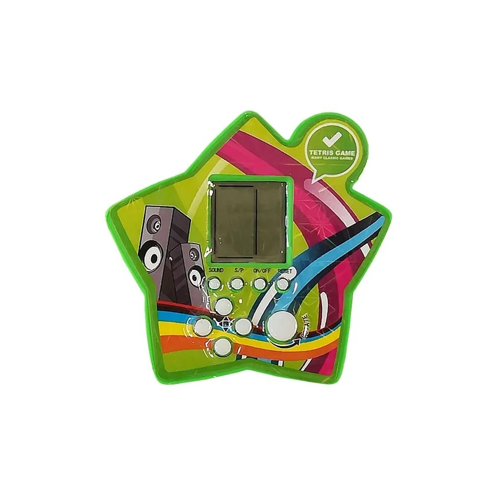 Kultowa gra Tetris w zielonej wersji dla dzieci, wygodna i lekka zabawka