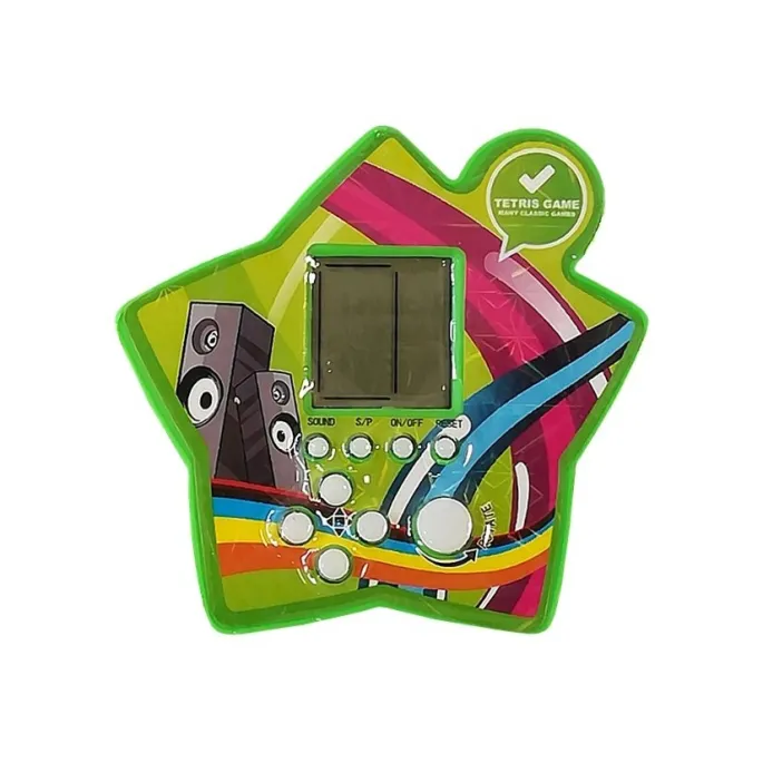 Kultowa gra Tetris w zielonej wersji dla dzieci, wygodna i lekka zabawka