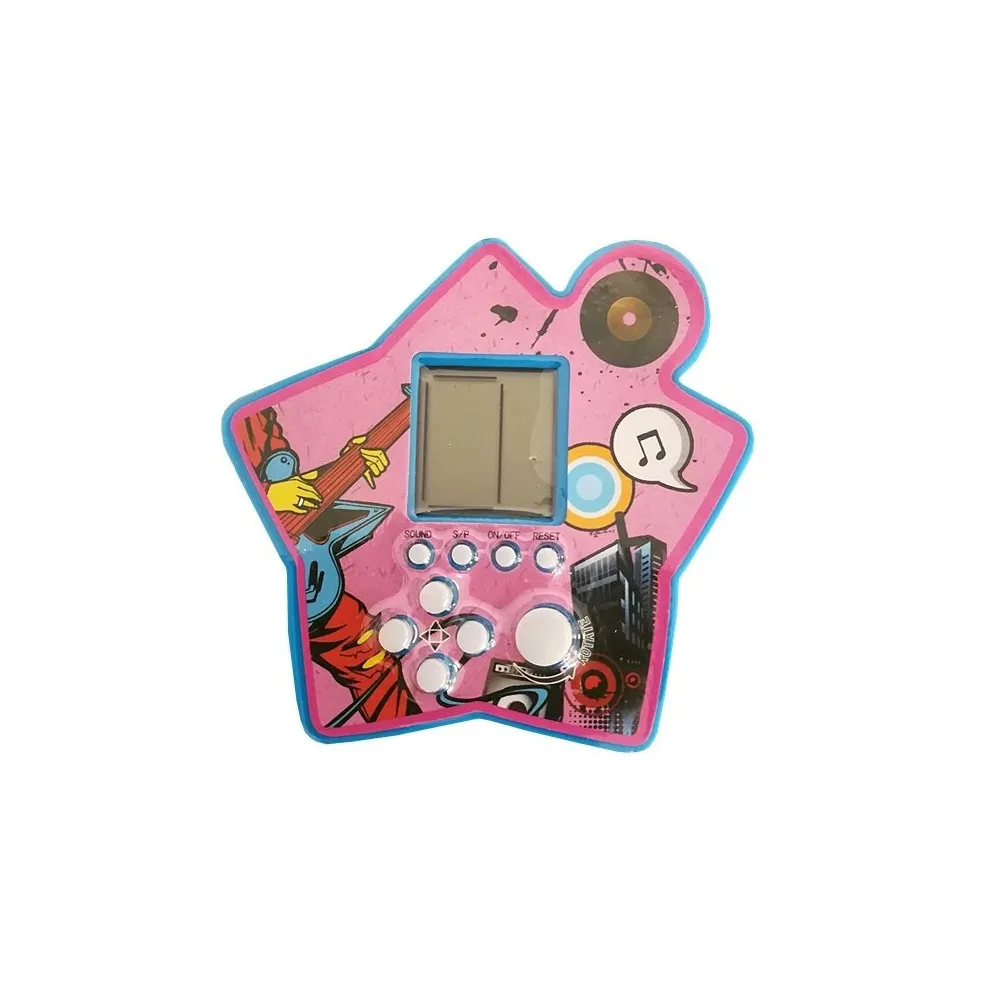 Niebieski Tetris elektroniczny do nauki logicznego myślenia