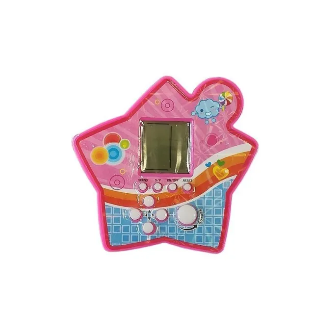 elektroniczna konsola Tetris, różowa, wersja podróżna