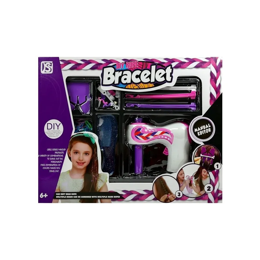 Zestaw kreatywny do zaplatania i ozdabiania włosów idealny na prezent