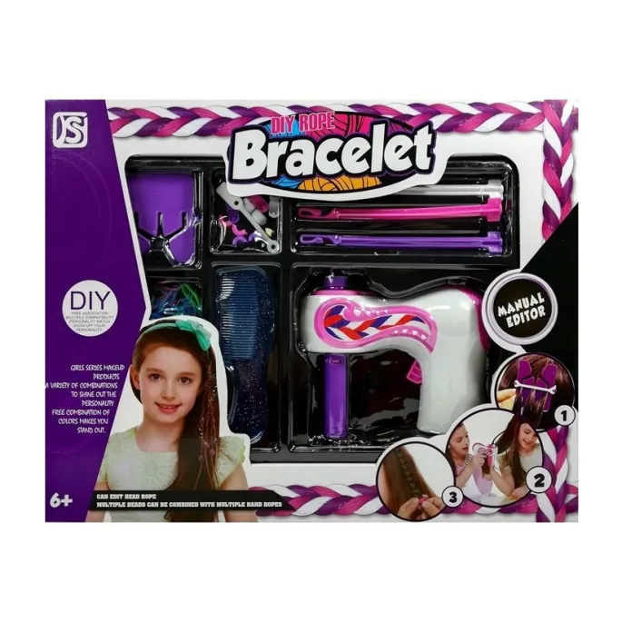 Zestaw kreatywny do zaplatania i ozdabiania włosów idealny na prezent