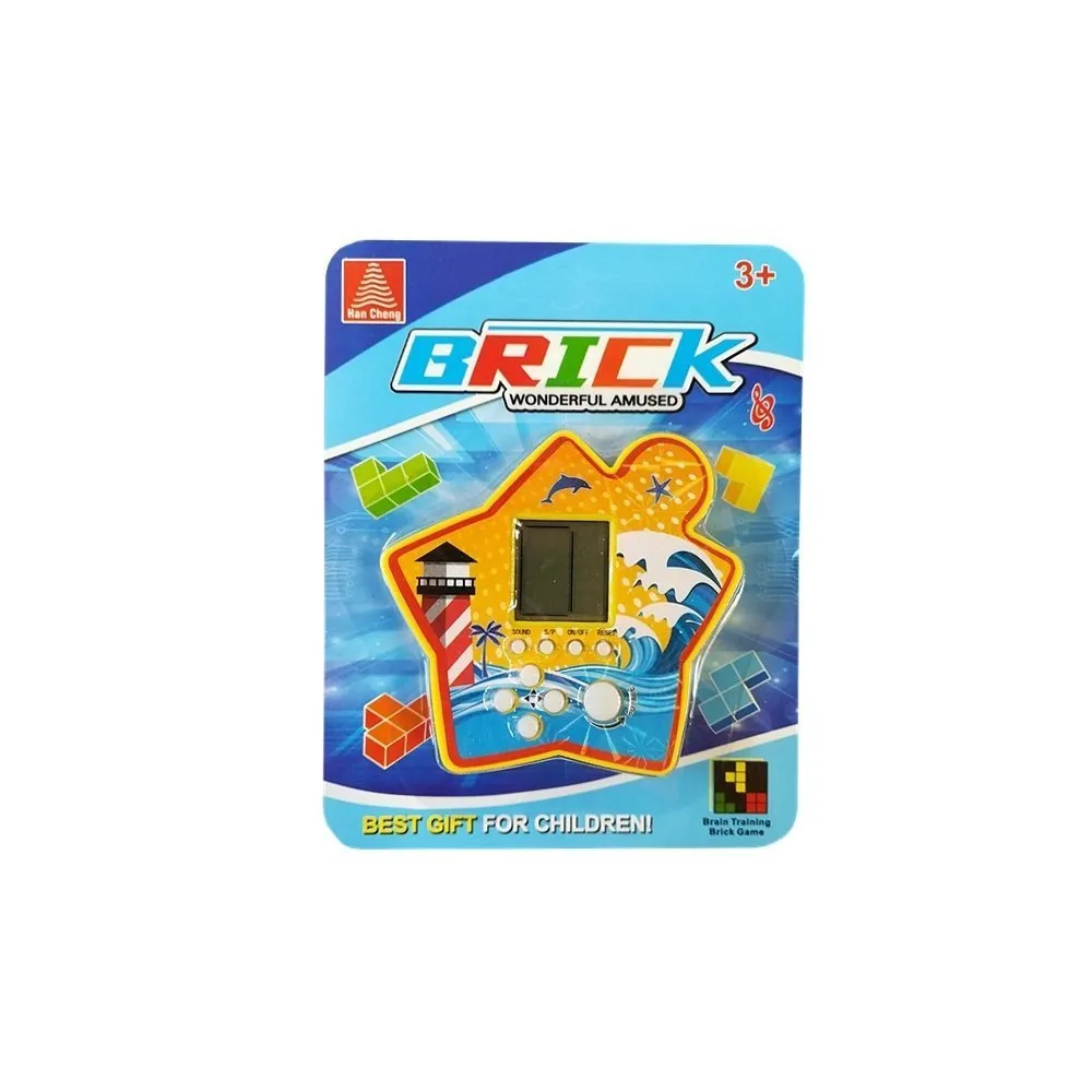 Elektroniczna Brick Tetris żółta – kompaktowa gra logiczna dla dzieci