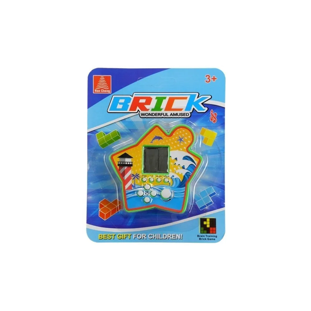 konsola tetris w kształcie gwiazdy na prezent dla fana retro