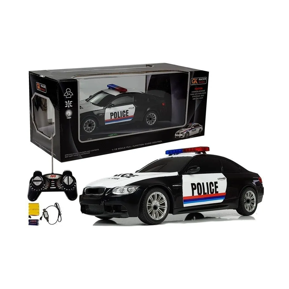 Pilot do samochodu policyjnego RC 1:18 wraz z kablem USB