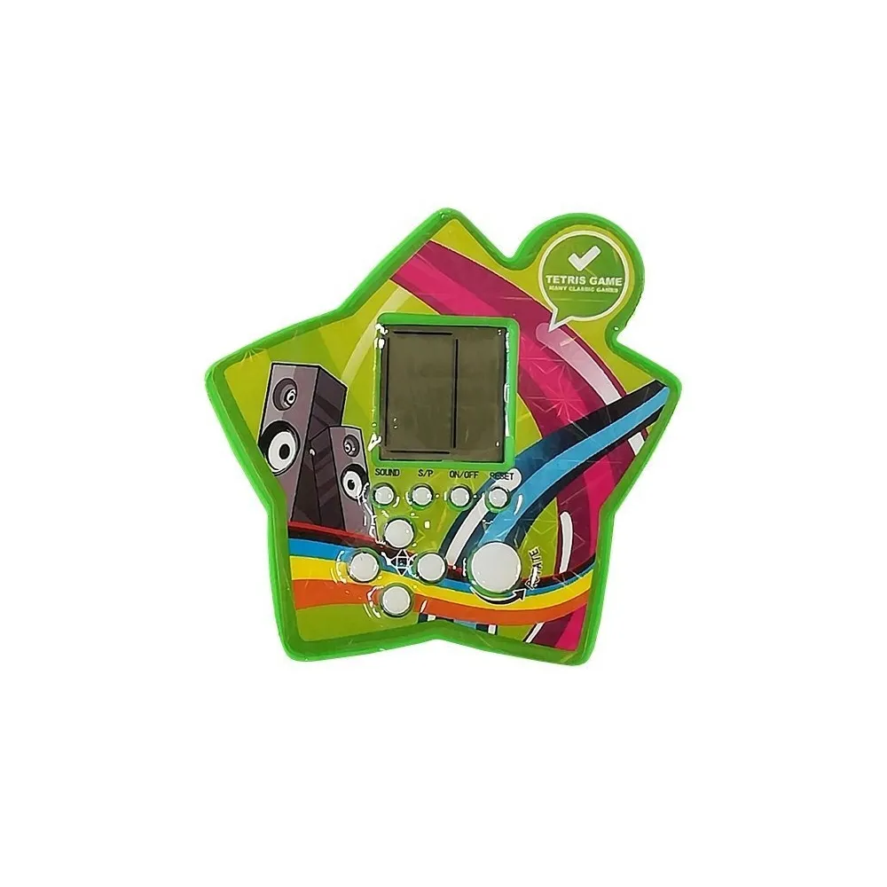star shape tetris zabawka elektroniczna w odcieniu zieleni