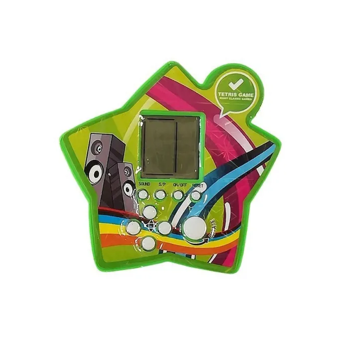 star shape tetris zabawka elektroniczna w odcieniu zieleni