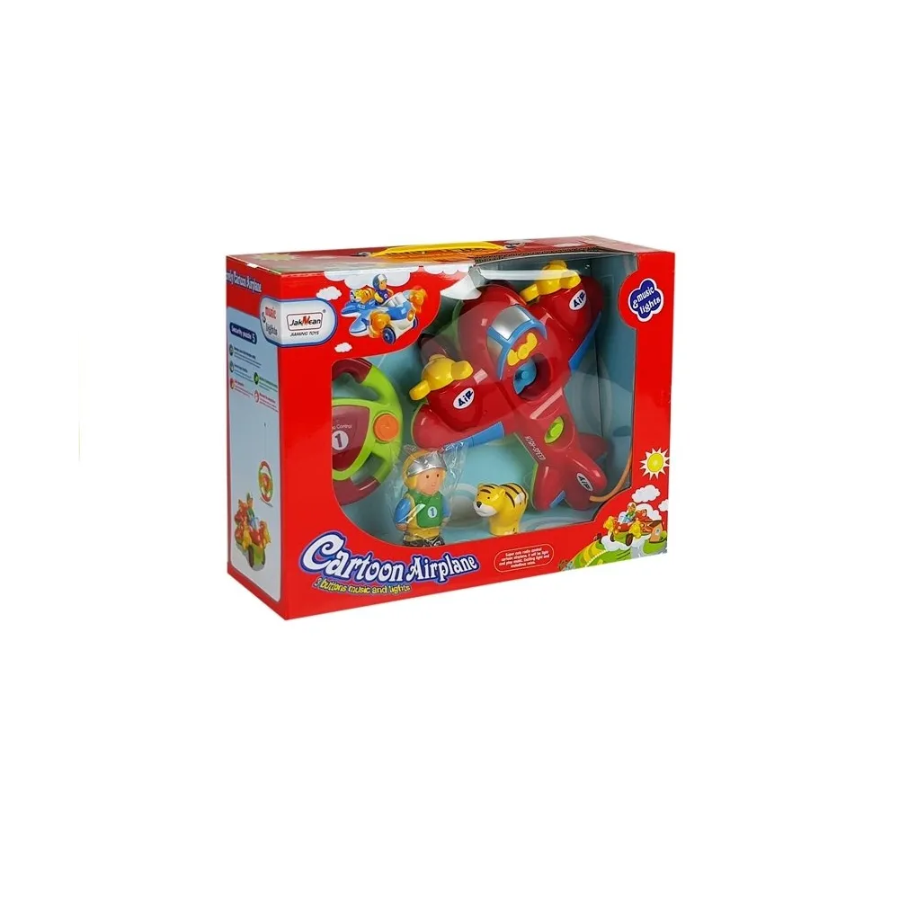 Detal pilota kierownicy i samolotu, nowoczesna zabawka edukacyjna