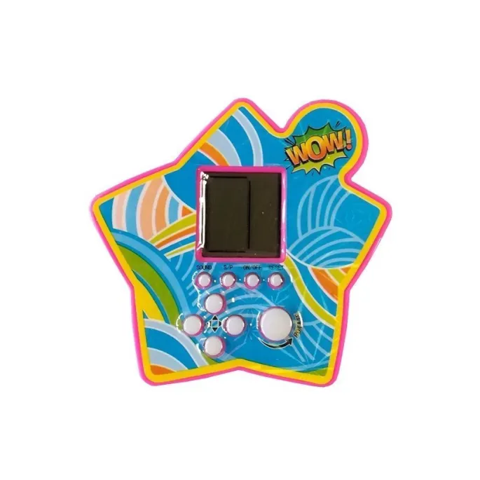 Gra kieszonkowa Tetris z wygodnymi, żółtymi przyciskami sterującymi