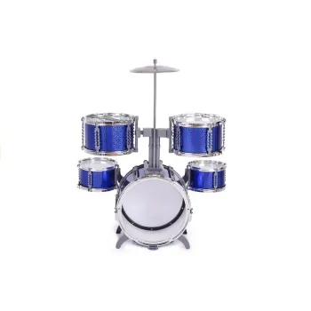 Zestaw perkusyjny z talerzem i pałeczkami dla młodego muzyka