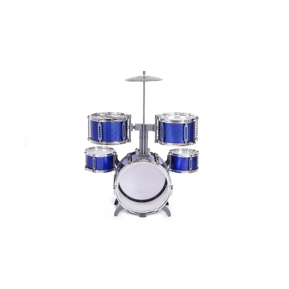 Zestaw perkusyjny z talerzem i pałeczkami dla młodego muzyka