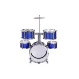 Zestaw perkusyjny z talerzem i pałeczkami dla młodego muzyka