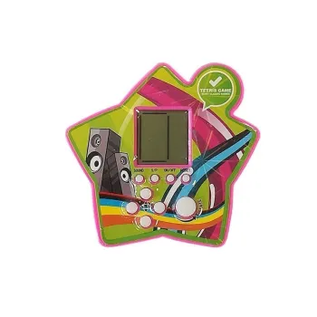 Detal wyświetlacza Tetris pokazujący ustawienie klocków na planszy