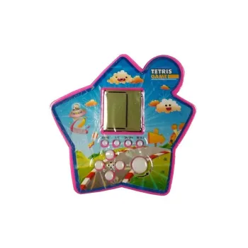 Elektroniczna gra Tetris dla dzieci i dorosłych w fioletowej obudowie