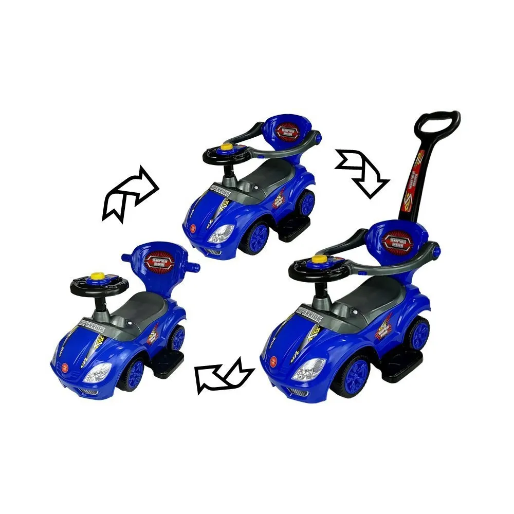 Dziecięcy samochodzik Mega Car 3w1 z wygodnym siedziskiem