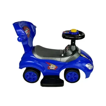 Niebieski jeździk dziecięcy z obciążeniem do 50 kg