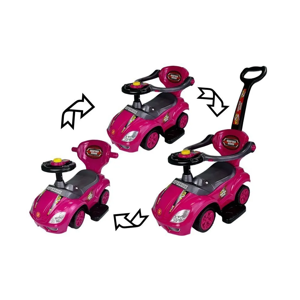 Funkcjonalny jeździk dziecięcy 3w1 z ergonomicznym siedziskiem