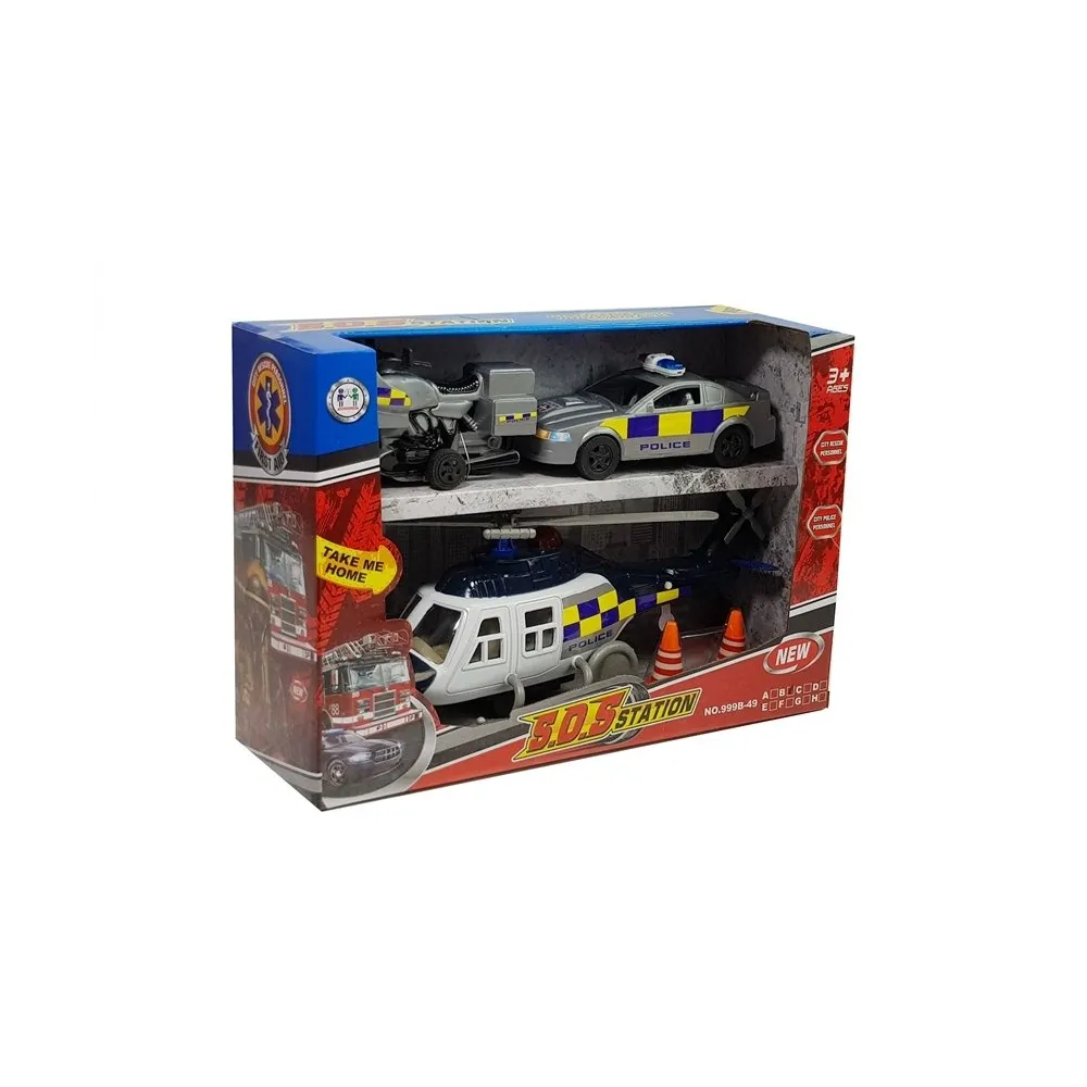 Kompletny zestaw policyjny dla dzieci od 3 lat z certyfikatem CE