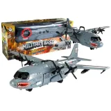 Wojskowy samolot zabawkowy z efektami dźwiękowymi i świetlnymi