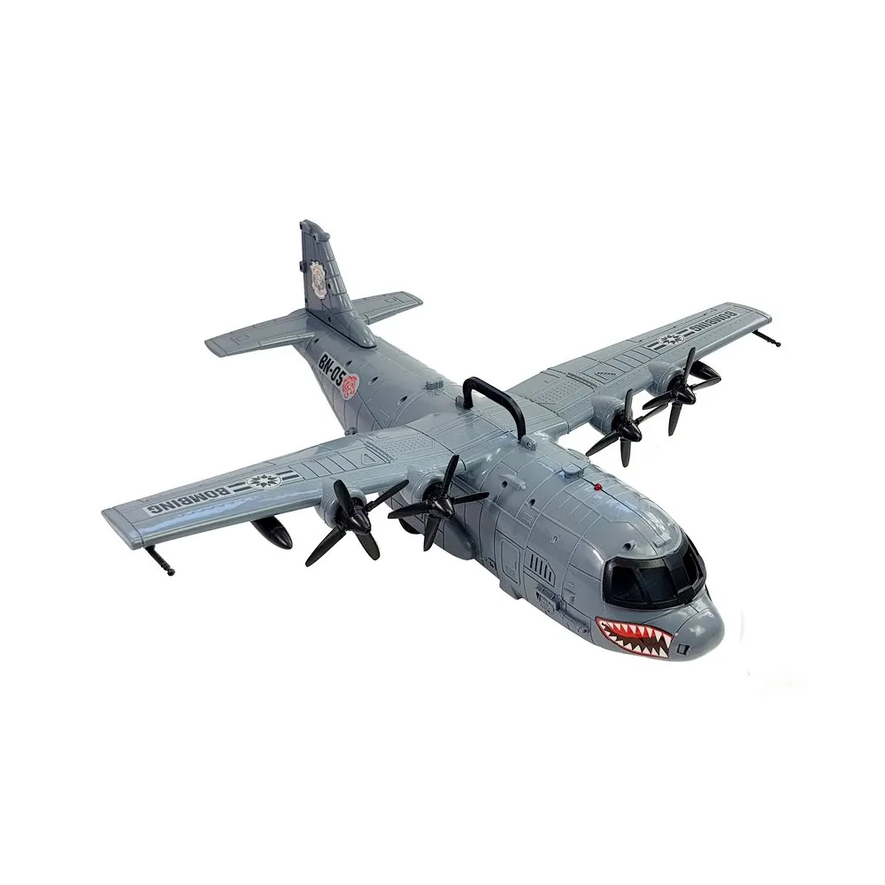 Militarny samolot do zabawy w realistycznej kolorystyce