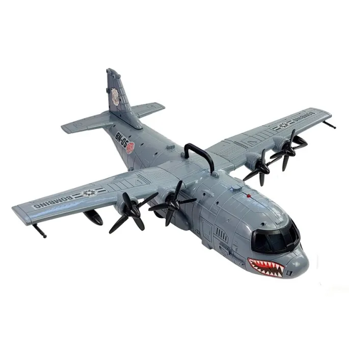 Militarny samolot do zabawy w realistycznej kolorystyce