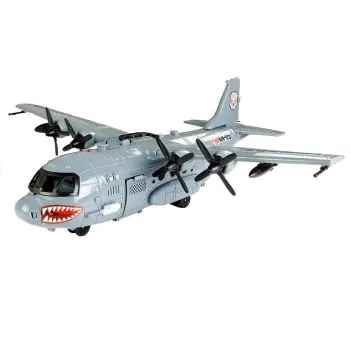 Duża zabawka samolot wojskowy z ruchomymi elementami