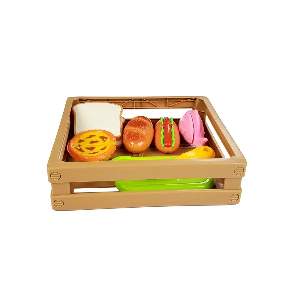 Bezpieczny zestaw fast food do krojenia dla małych kucharzy