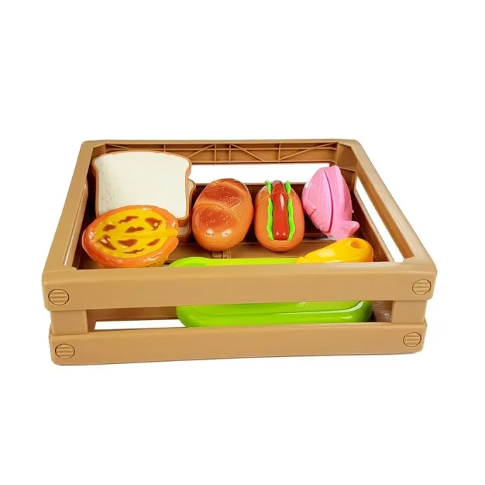 Bezpieczny zestaw fast food do krojenia dla małych kucharzy