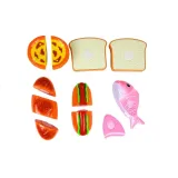 Deska do krojenia i bezpieczny nóż w zestawie edukacyjnym dla dzieci