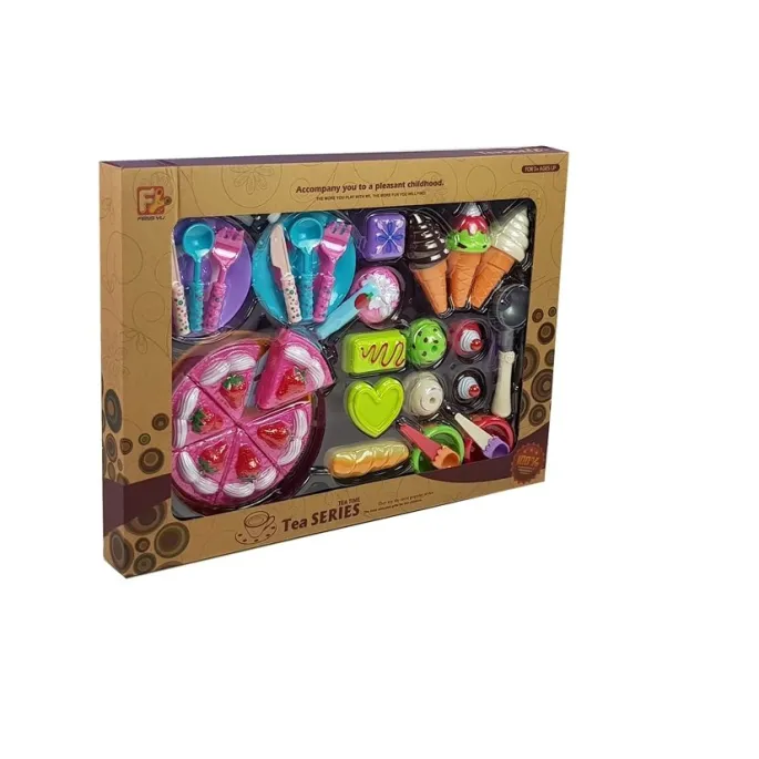 Kolorowe opakowanie Zestawu Słodyczy Desery Lody Ciasteczka Akcesoria