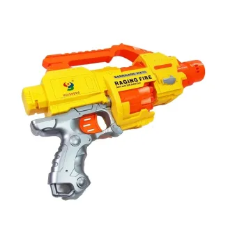 Zestaw pistolet z piankowymi pociskami i tarczą do ćwiczenia celności