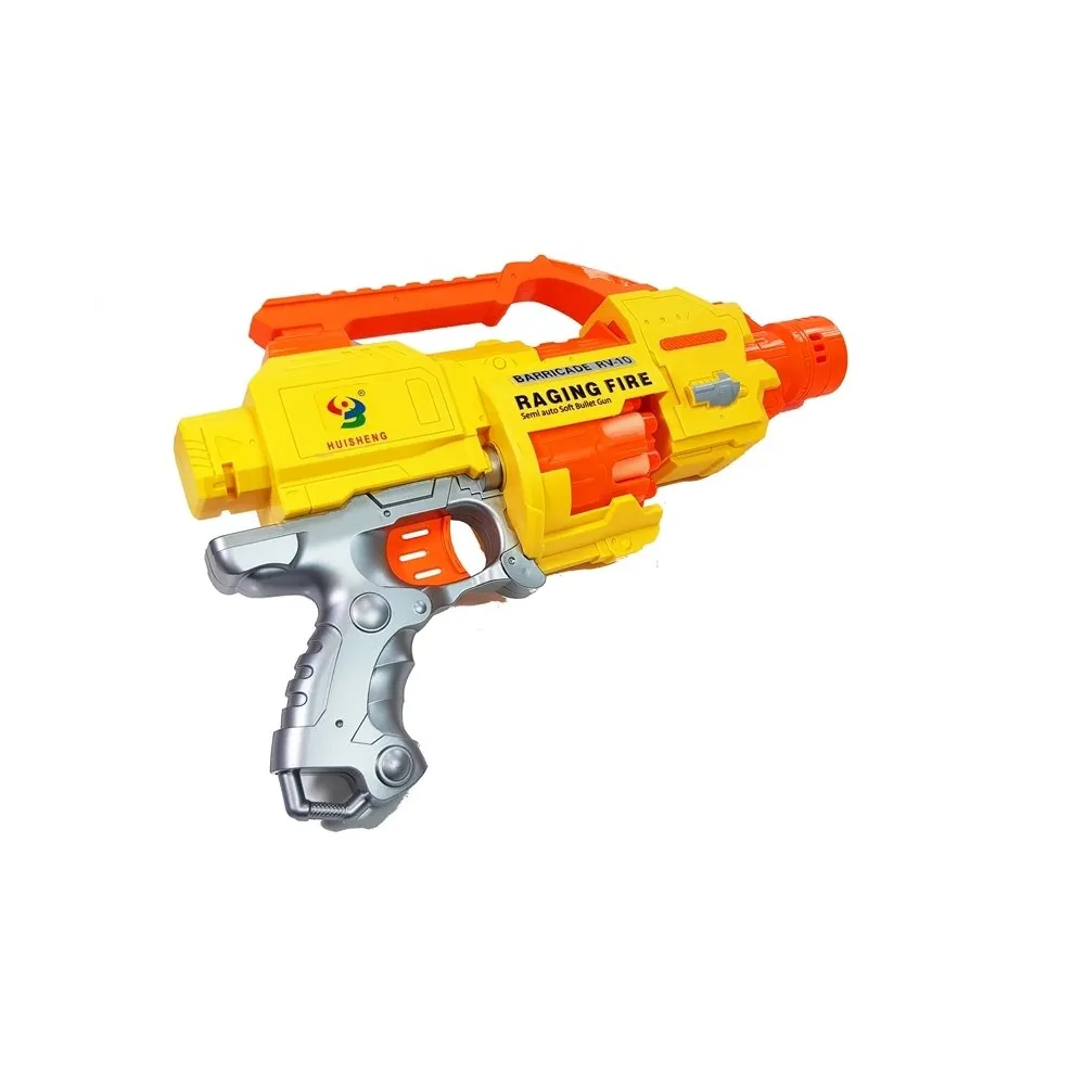 Zestaw pistolet z piankowymi pociskami i tarczą do ćwiczenia celności